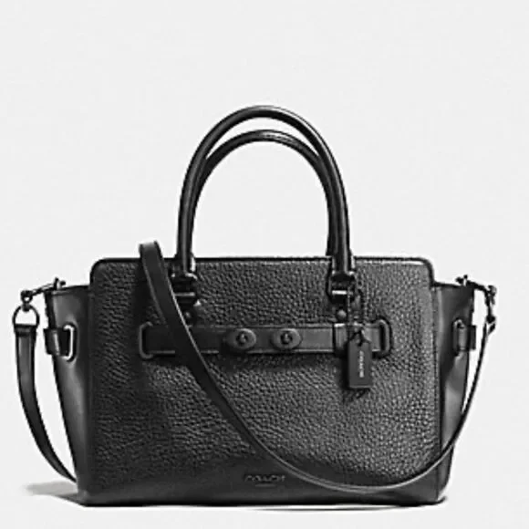 COACH BLAKE CARRYALL 25 IN BUBBLE LEATHER F55665
